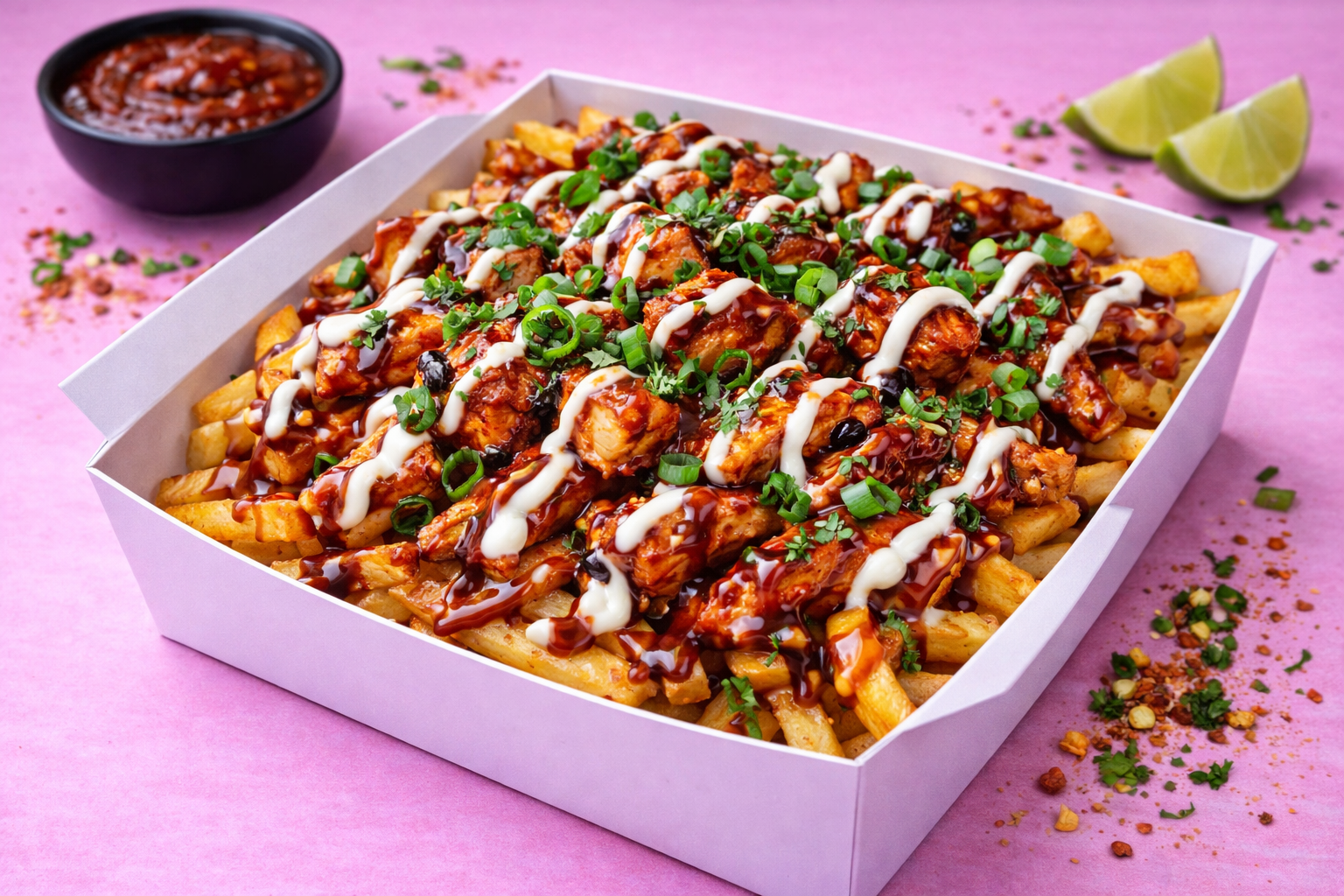 BBQ Chicken Loaded Fries